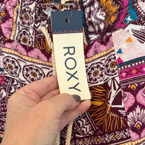 Roxy Bohemian Patterned Drawstring Pants - Picture 6 of 12
